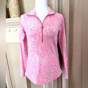 Lilly Pulitzer quarter zip long sleeve pullover woman’s xs